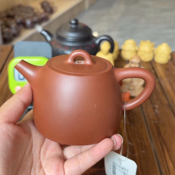 桃***锦紫砂茶壶宜兴原矿底槽青