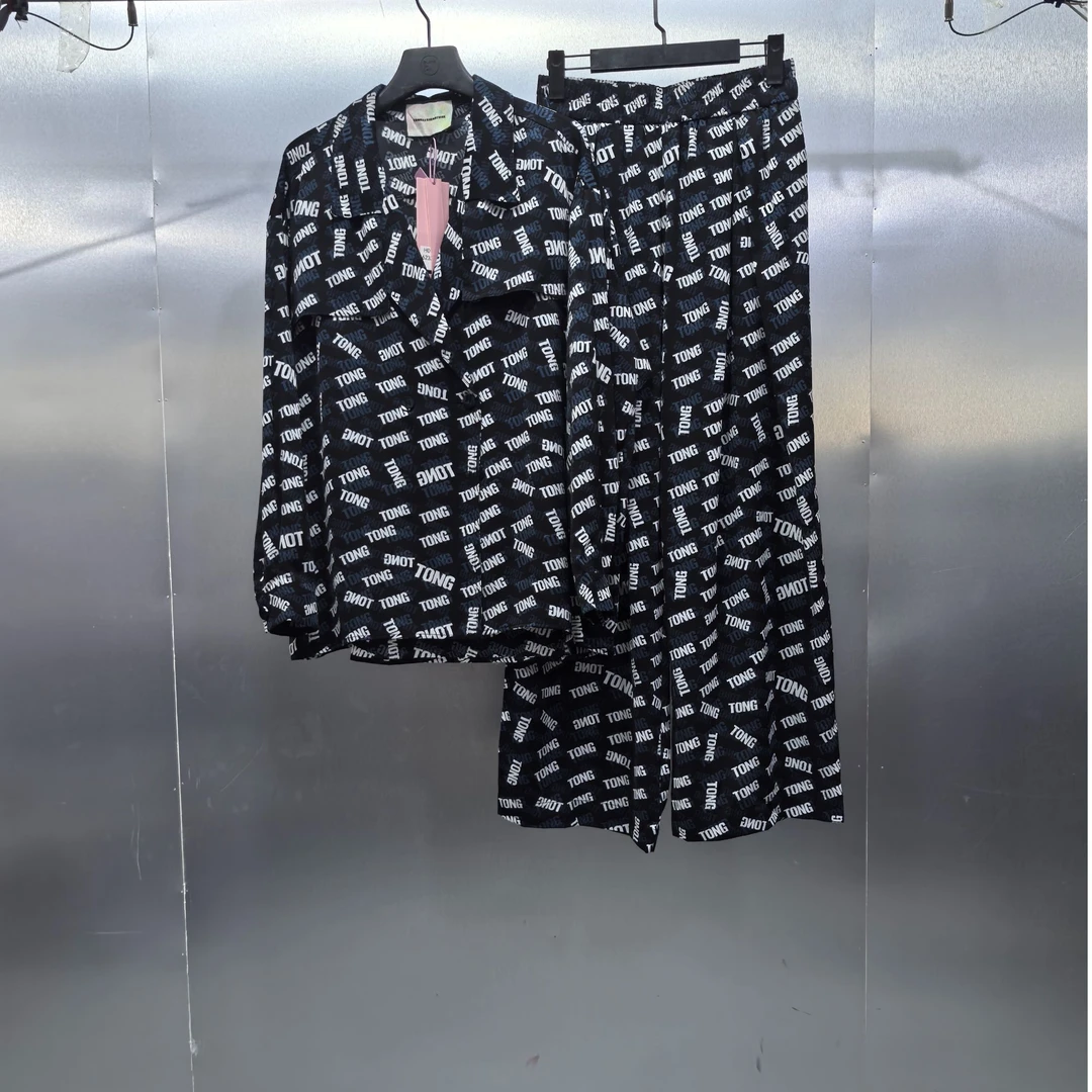 H05-62325-TON春秋季满印花潮流时尚西服套装