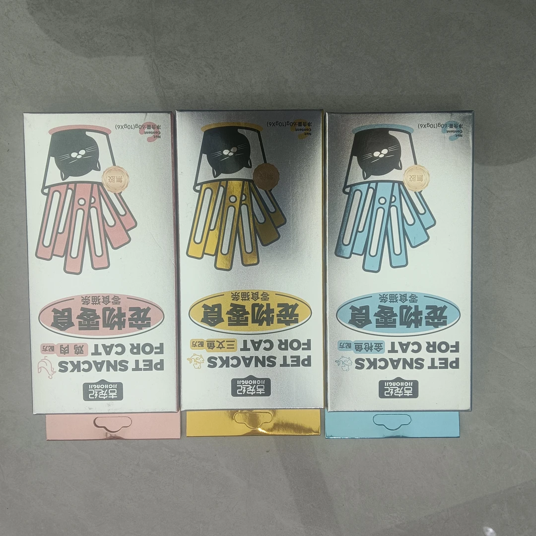 吉宠纪 宠物零食猫条 金枪鱼三文鱼鸡肉配方 10g*6