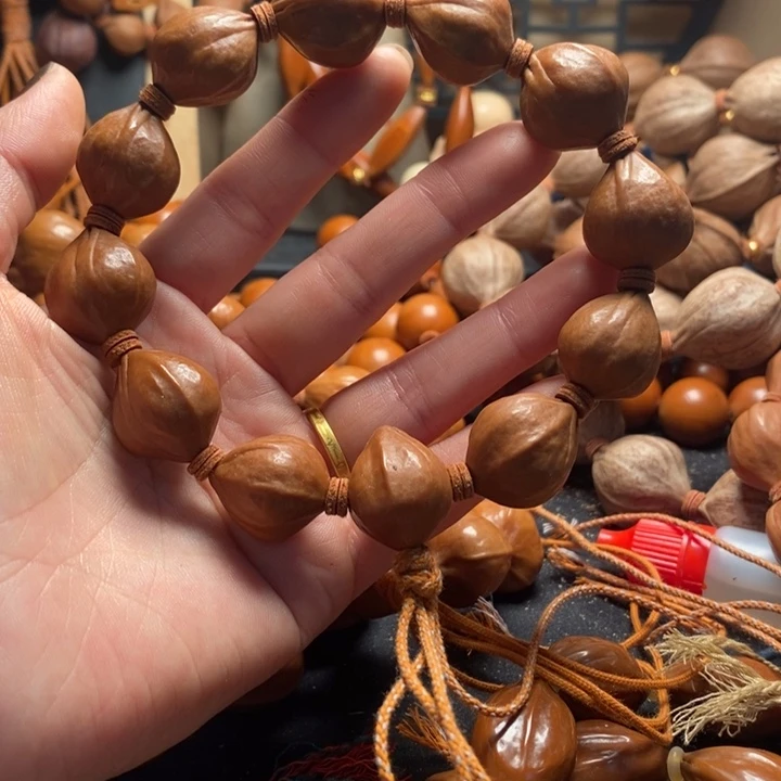 橄榄核手串/手链1.8蜜桃鸡血红