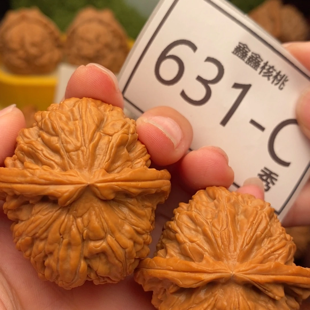 文玩核桃把件白狮41……