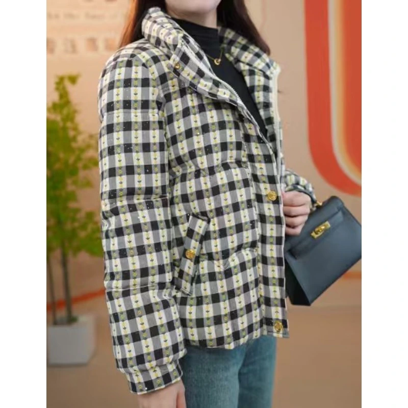 Y088【出口】新款冬季高端专柜羽绒服外套-闪闪