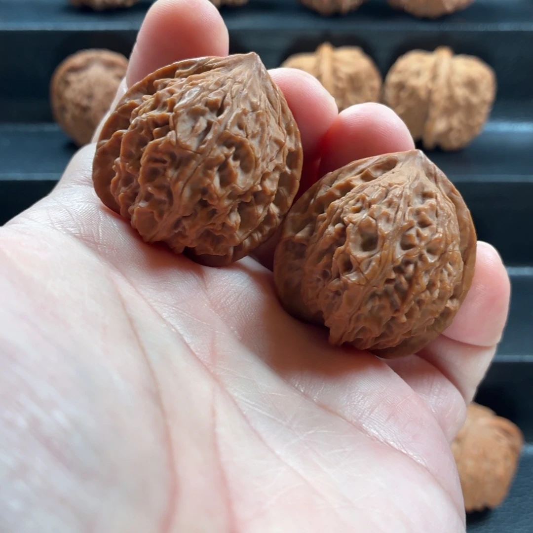 把件桃核野生原树蚂蚁纹36