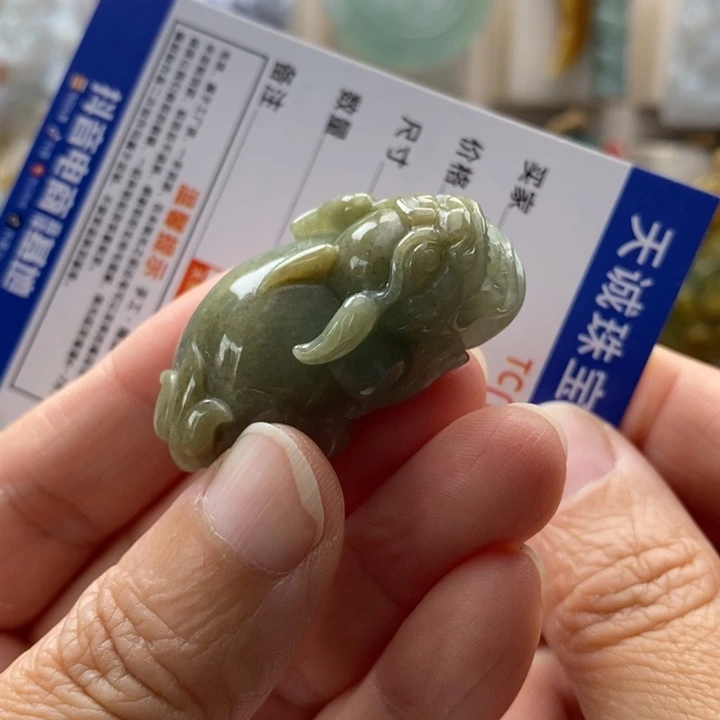 翡翠未镶嵌颈饰貔貅