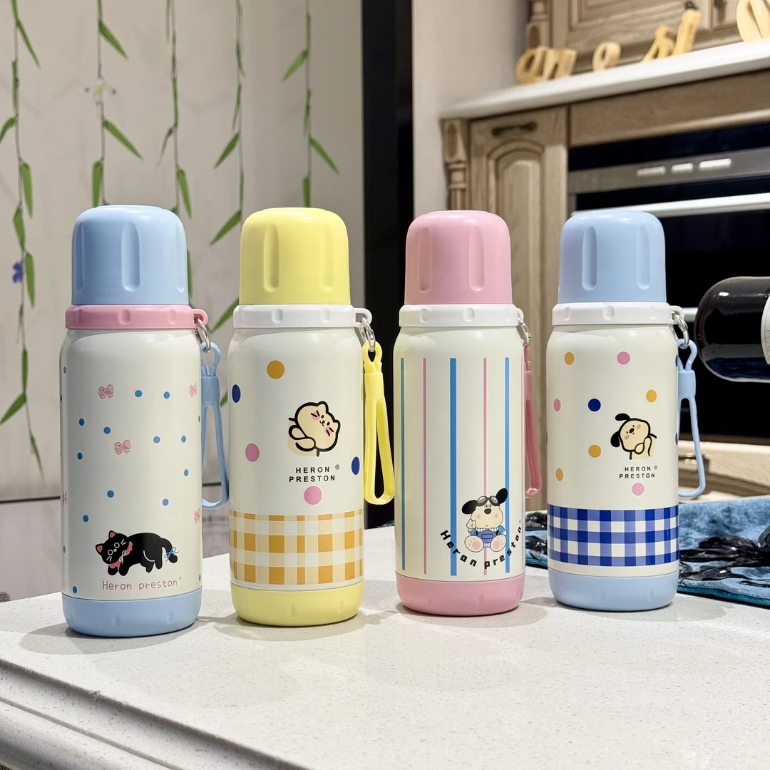 【贤惠乱炸拼手速】双饮保温杯316不锈钢可爱便携学生水杯