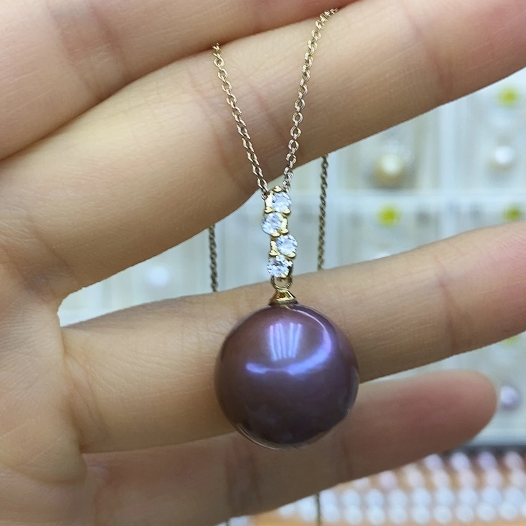 未镶嵌淡水珍珠吊坠(赠链)