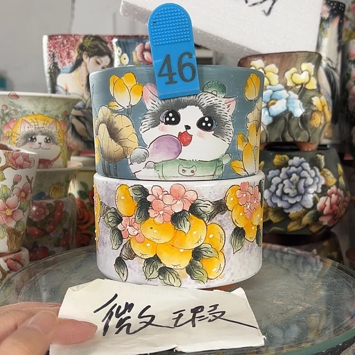 景德镇手绘花盆性价比超高