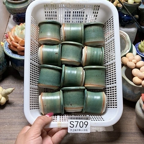 紫砂花盆709微瑕品口径3.5左右