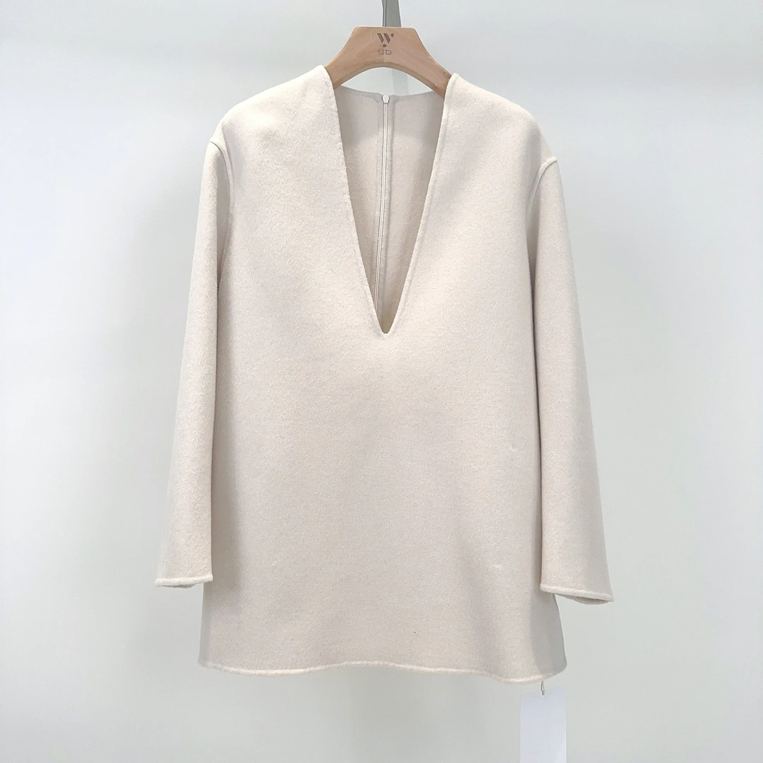 【九妹极简】短款外套V领廓形上衣FC548-3070