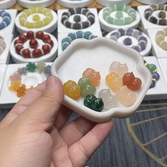 石英质玉（非洲翠）合金个性简约大方时尚