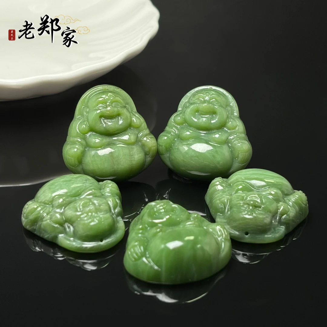 【老郑家】和田玉佛公挂件 462（多样性发一件）约34*32*11mm