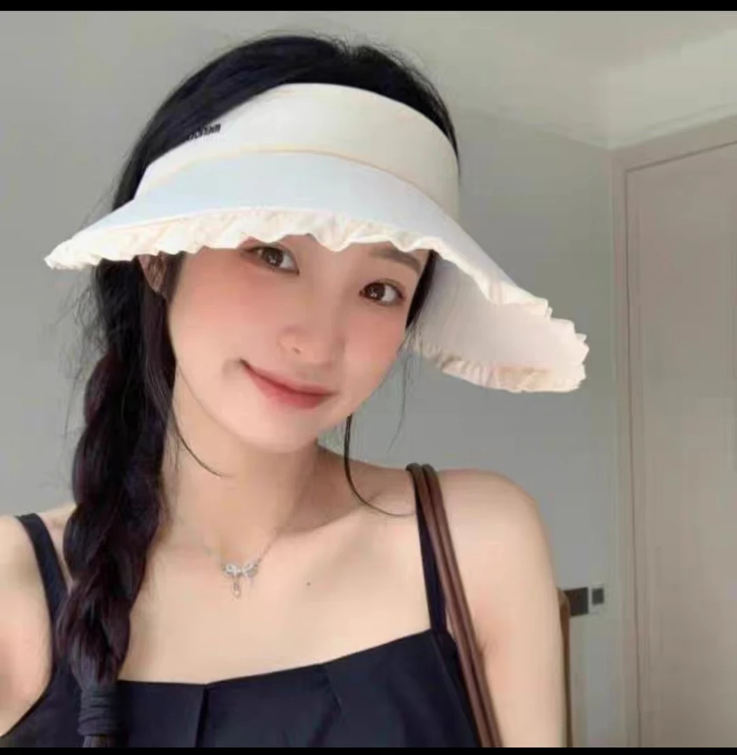 【桃喜粉丝专享】冰感防嗮帽 冰丝户外遮阳帽夏季紫外线女帽防晒