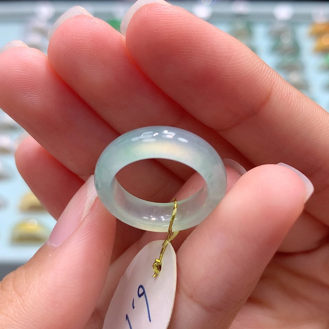 未镶嵌戒指翡翠67圈