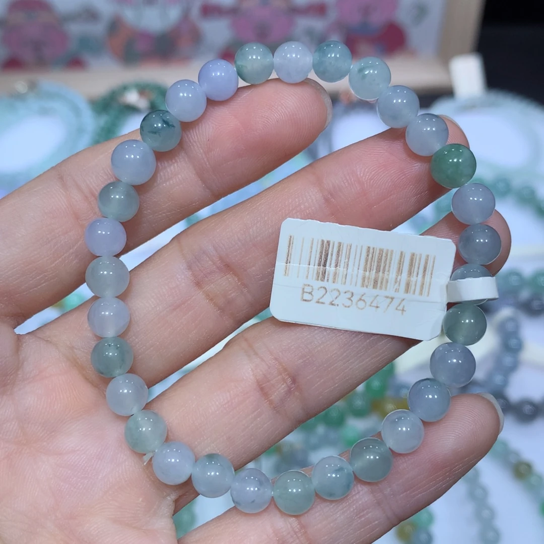 翡翠未镶嵌手链天然