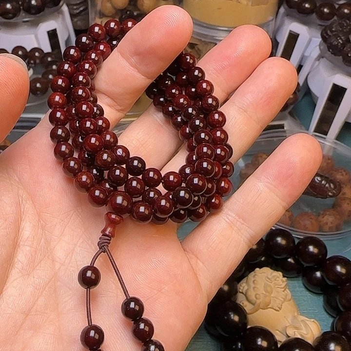 檀香紫檀（小叶紫檀）0.6尺寸108颗