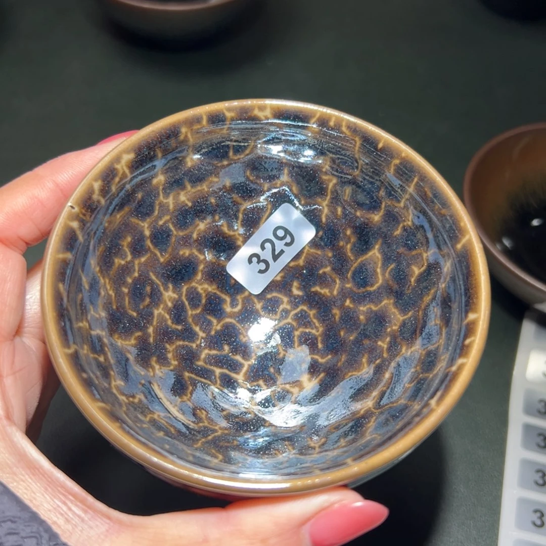 枫***秋茶盏全手工原矿原釉建盏