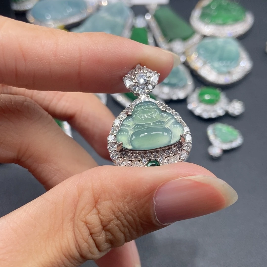 翡翠未镶嵌吊坠(不含链)