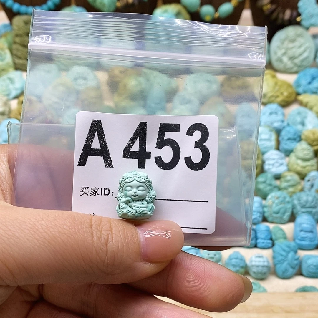 绿松石未镶嵌绿松石配饰定制