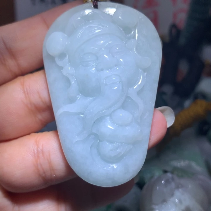 翡翠未镶嵌颈饰保真天然A货翡翠