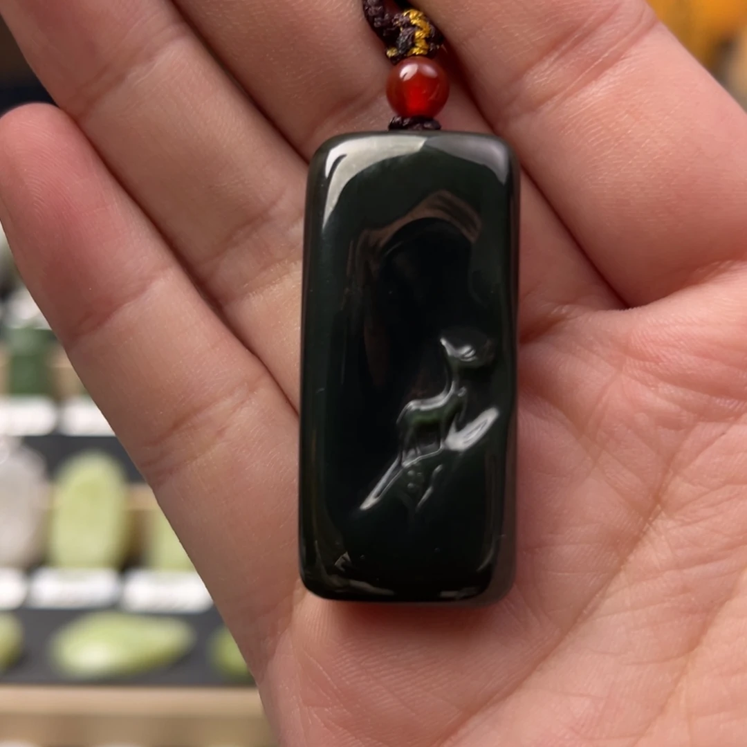 大***道和田玉未镶嵌挂件