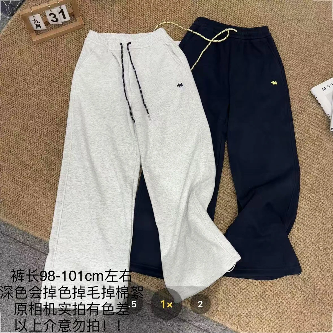 【七安倩】小狗标加绒两穿卫裤 25213