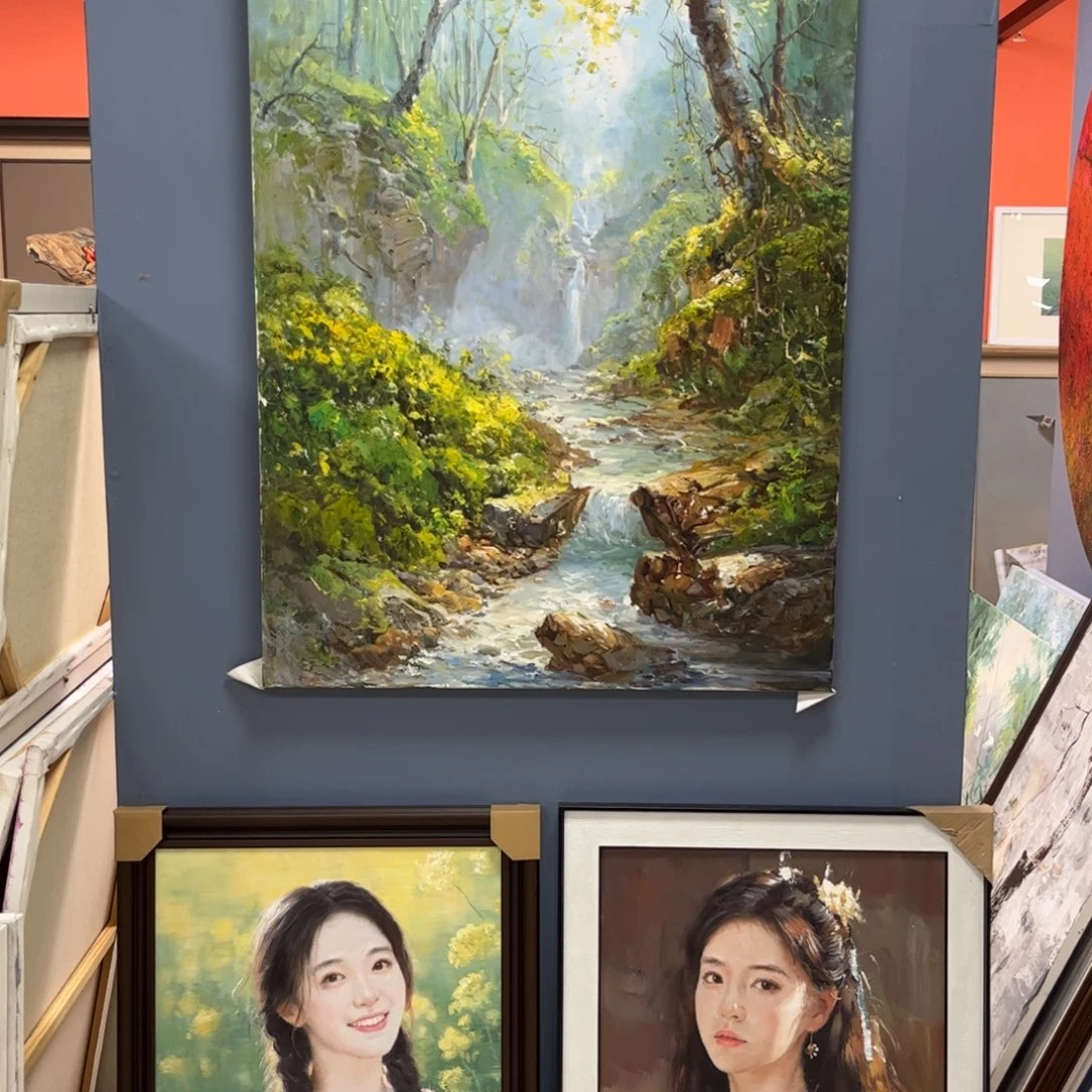 土***工手工手绘精品油画80+120厘米