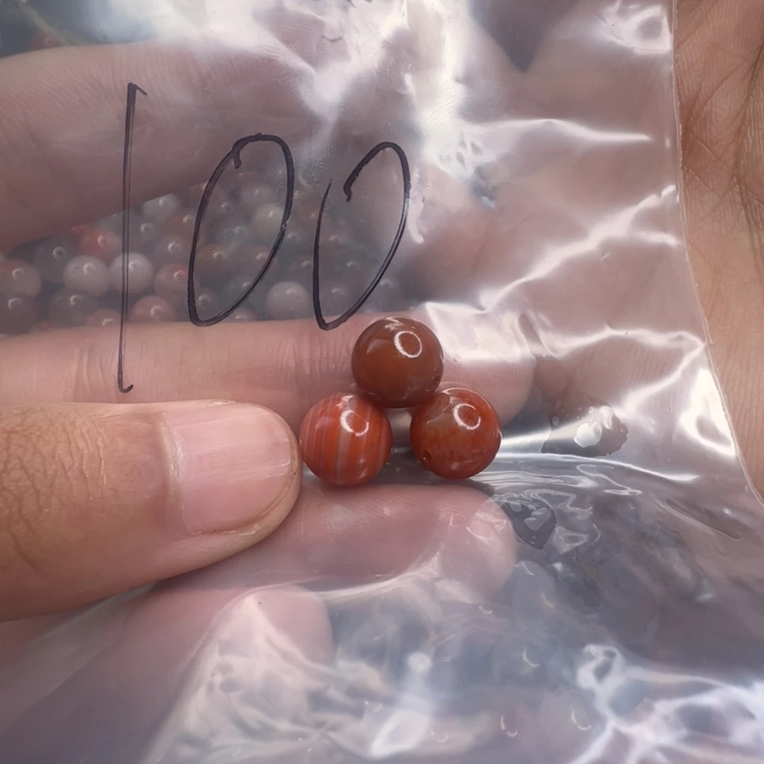 南红玛瑙未镶嵌配饰100号南红散珠9.5+