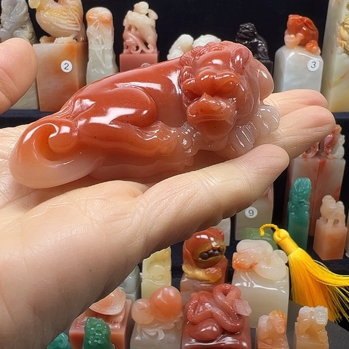 寿山石印石寿山石手工雕刻