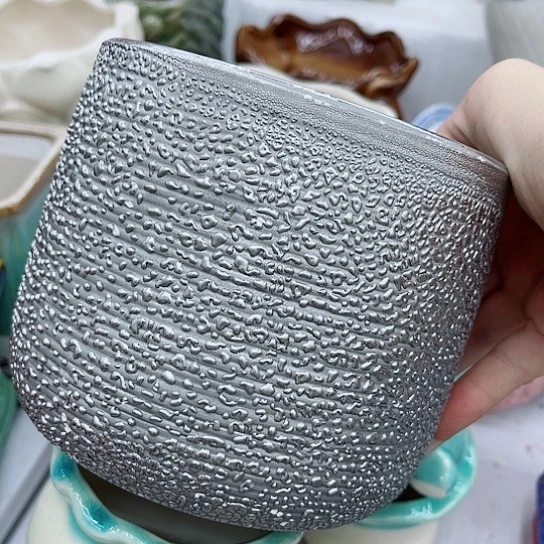 多肉绿植陶瓷花盆9.9包邮，有空