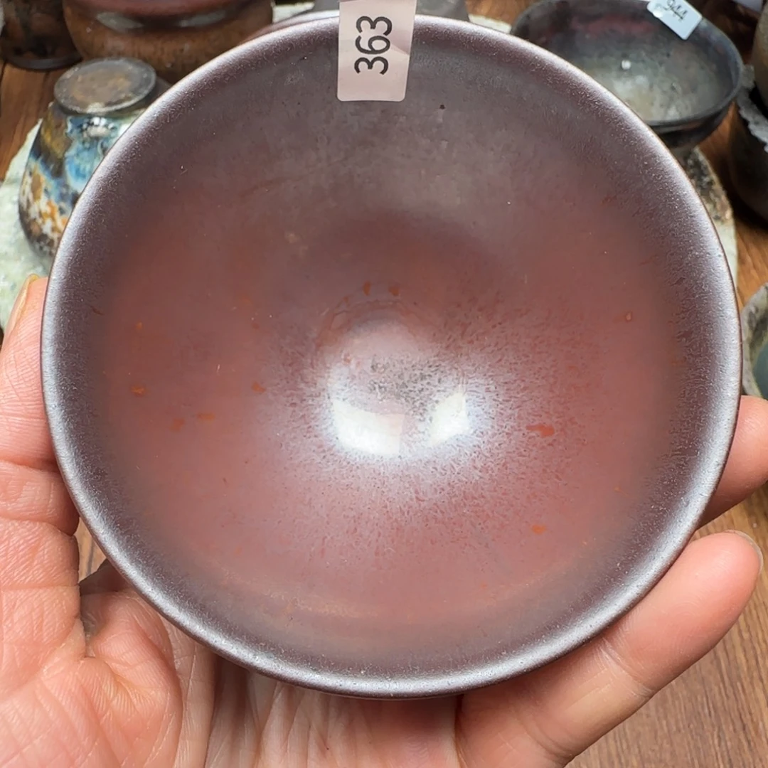 柴烧建盏茶盏茶杯363