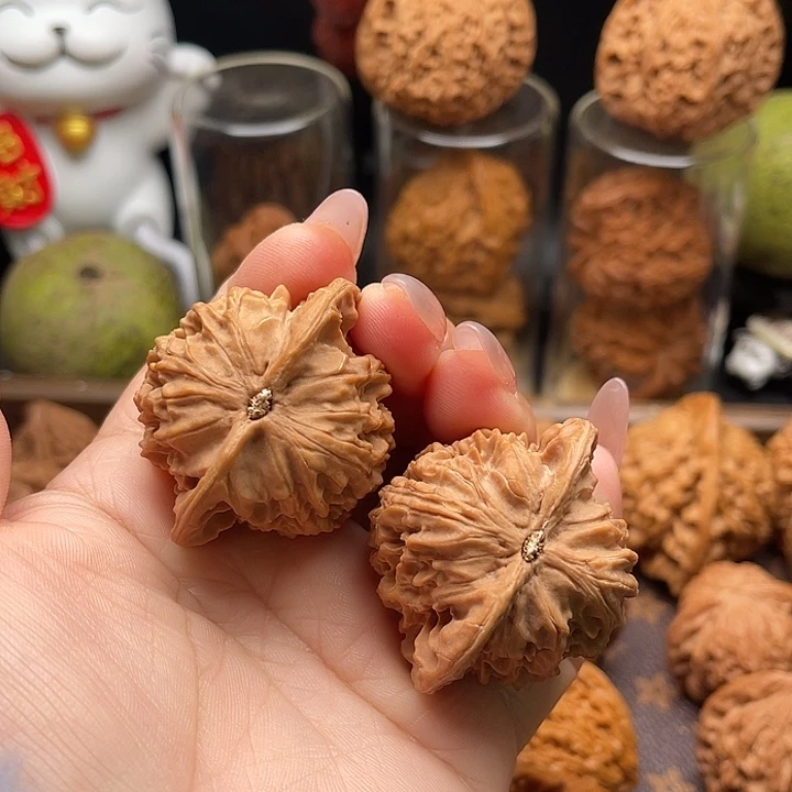 把件桃核盘龙纹44全品