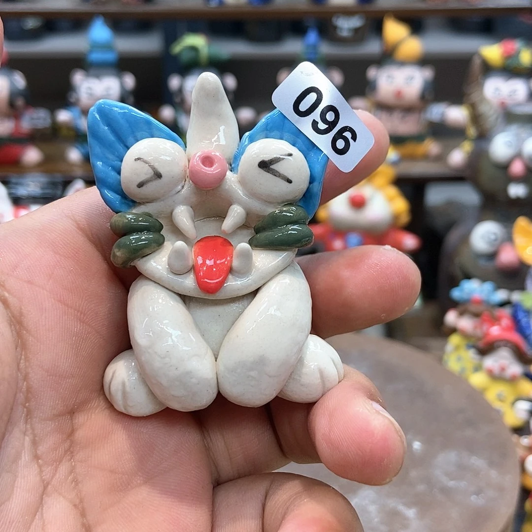 摆件直播间手工抽象陶瓷摆件096
