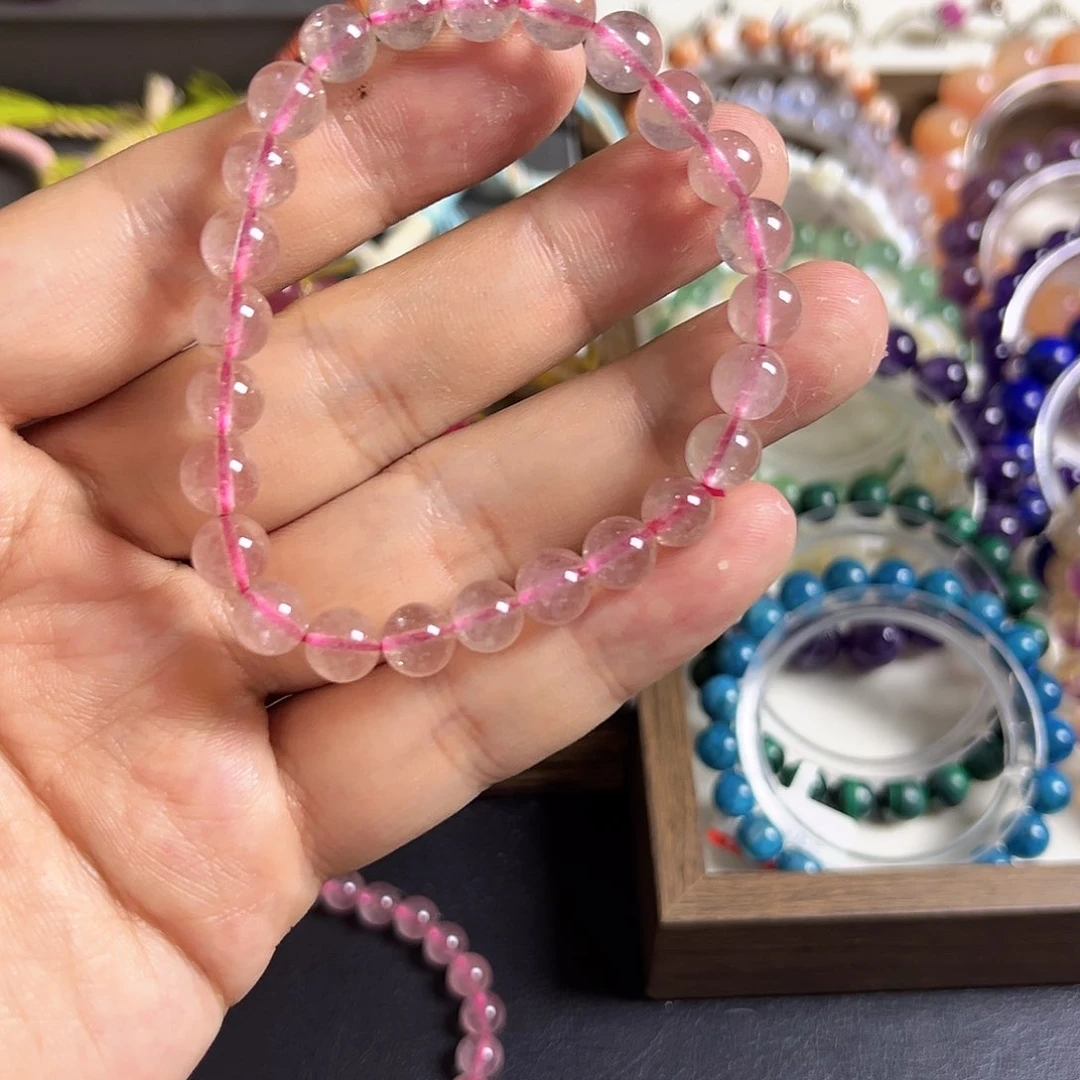 水晶手串未镶嵌草莓晶