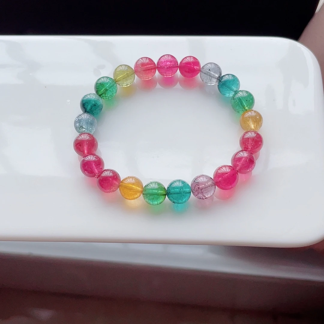 未镶嵌手链碧玺8.6mm左右