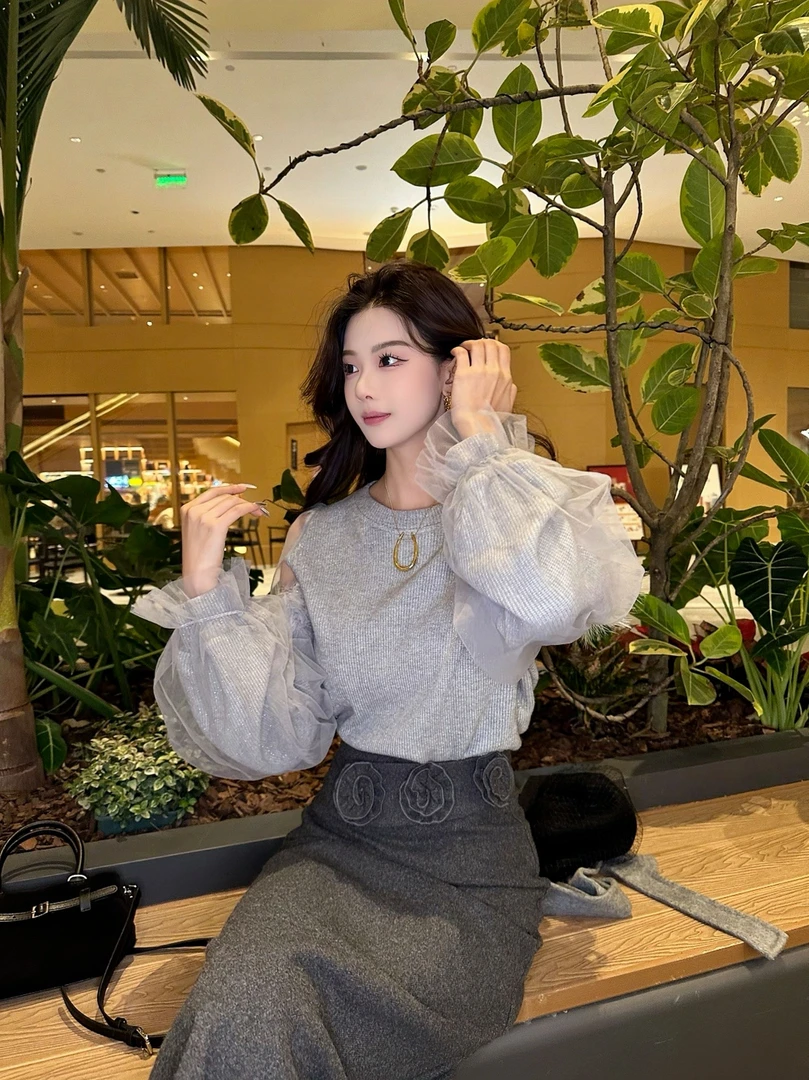 清清利达 NEW DADADA【弗洛尔心动】时尚百搭女款毛衣TZ3893