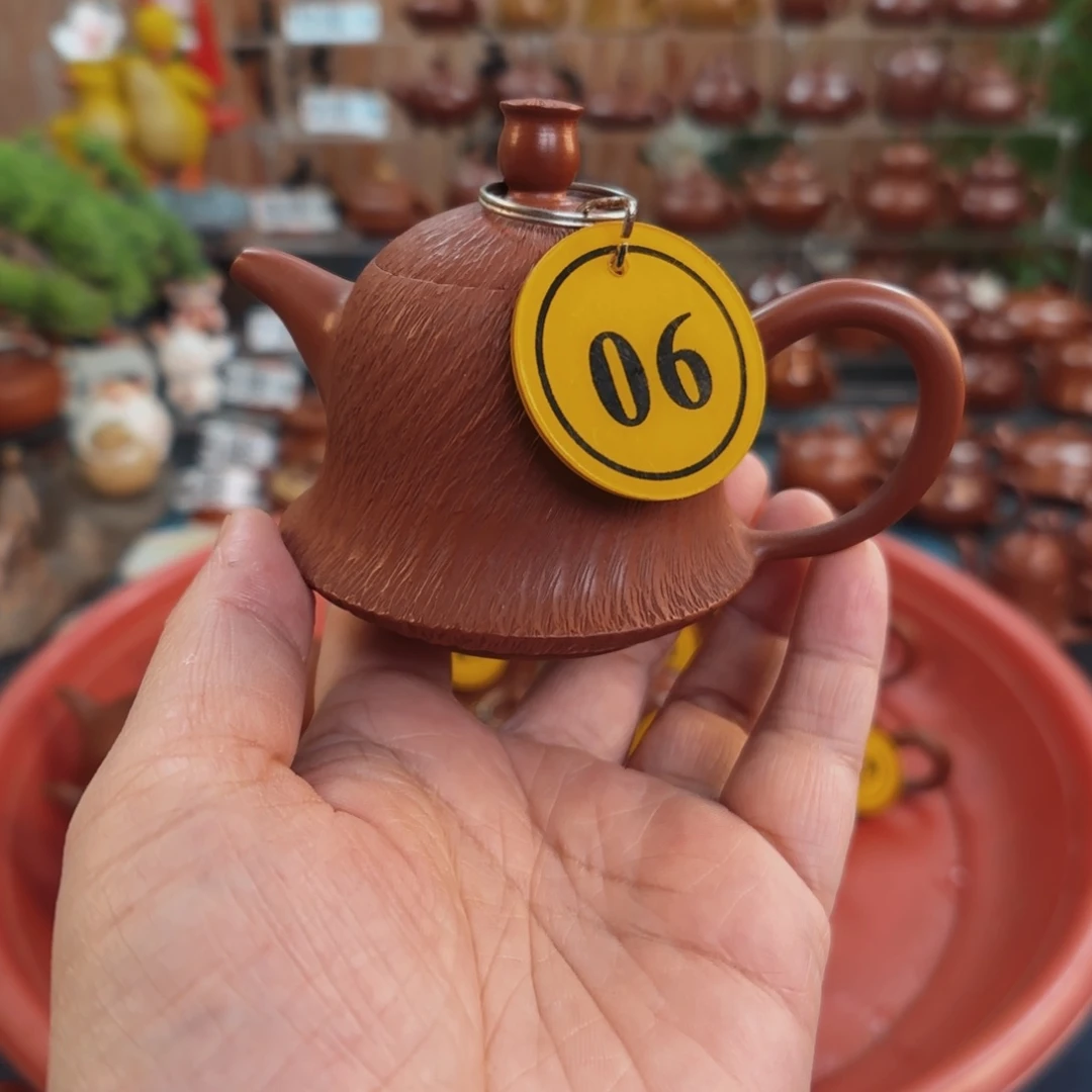 布***蓝茶壶朱泥朱泥茶壶微瑕110