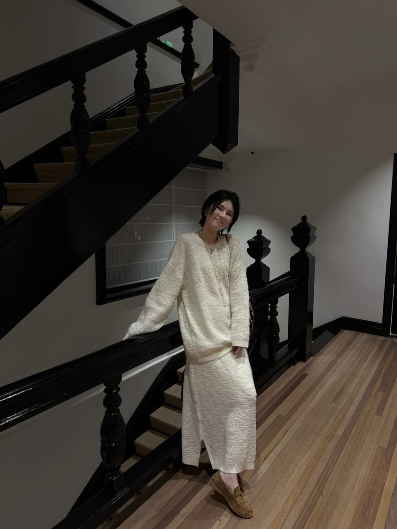 3 YYL 绵羊毛套装半裙  2025冬款上新winter  HP93009