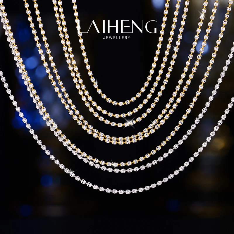 【莱恒珠宝】18k金 精密切割工艺 满钻既视感项链长55cm