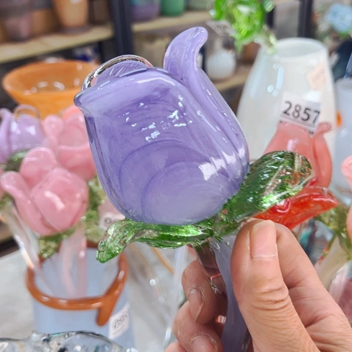 琉璃香芋紫花苞 花瓶家悦美居