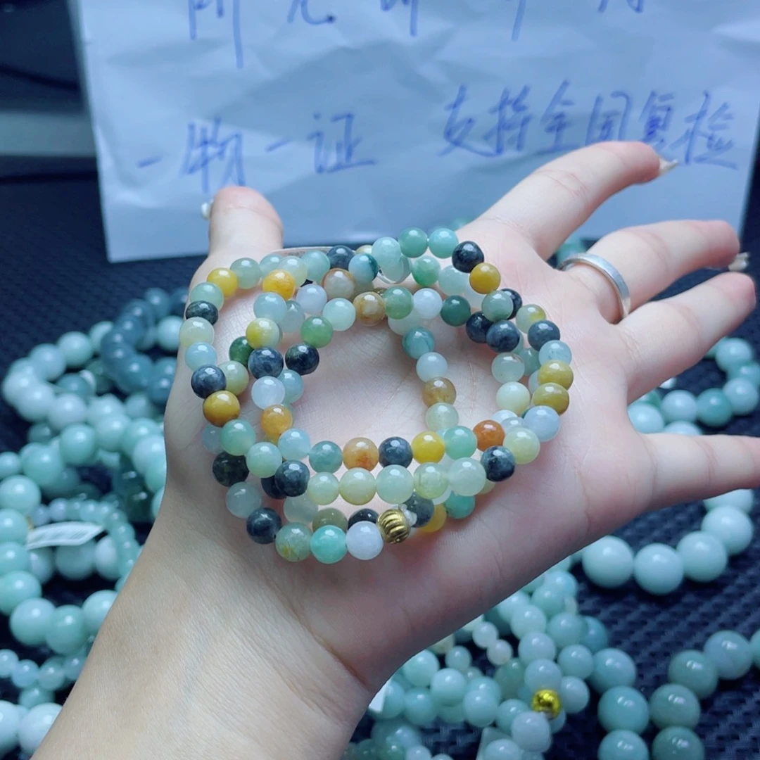 未镶嵌定制翡翠珠串