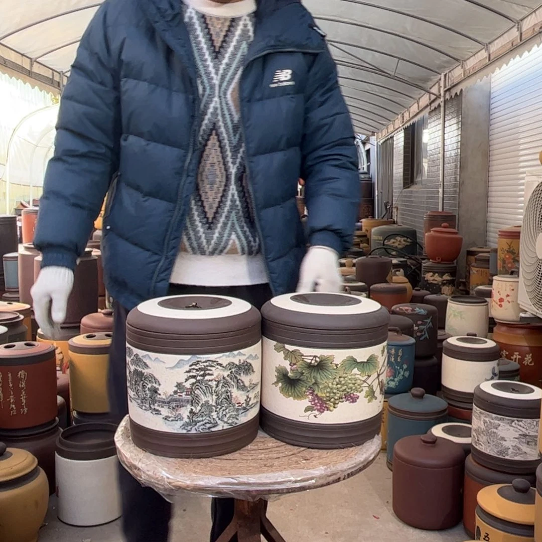 紫砂茶叶罐7 饼茶叶罐