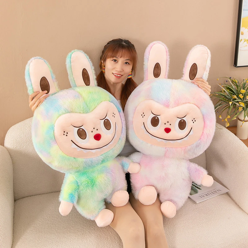 扎染拉布玩偶拉卡布布毛绒公仔娃娃正品labu大号可爱生日礼物女生