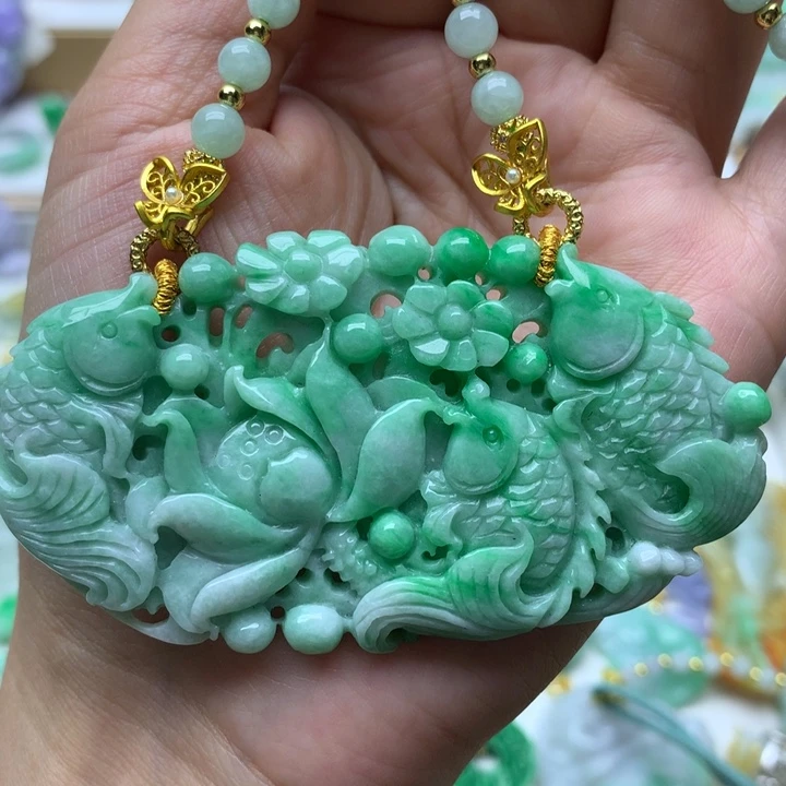 颈饰未镶嵌翡翠翡翠