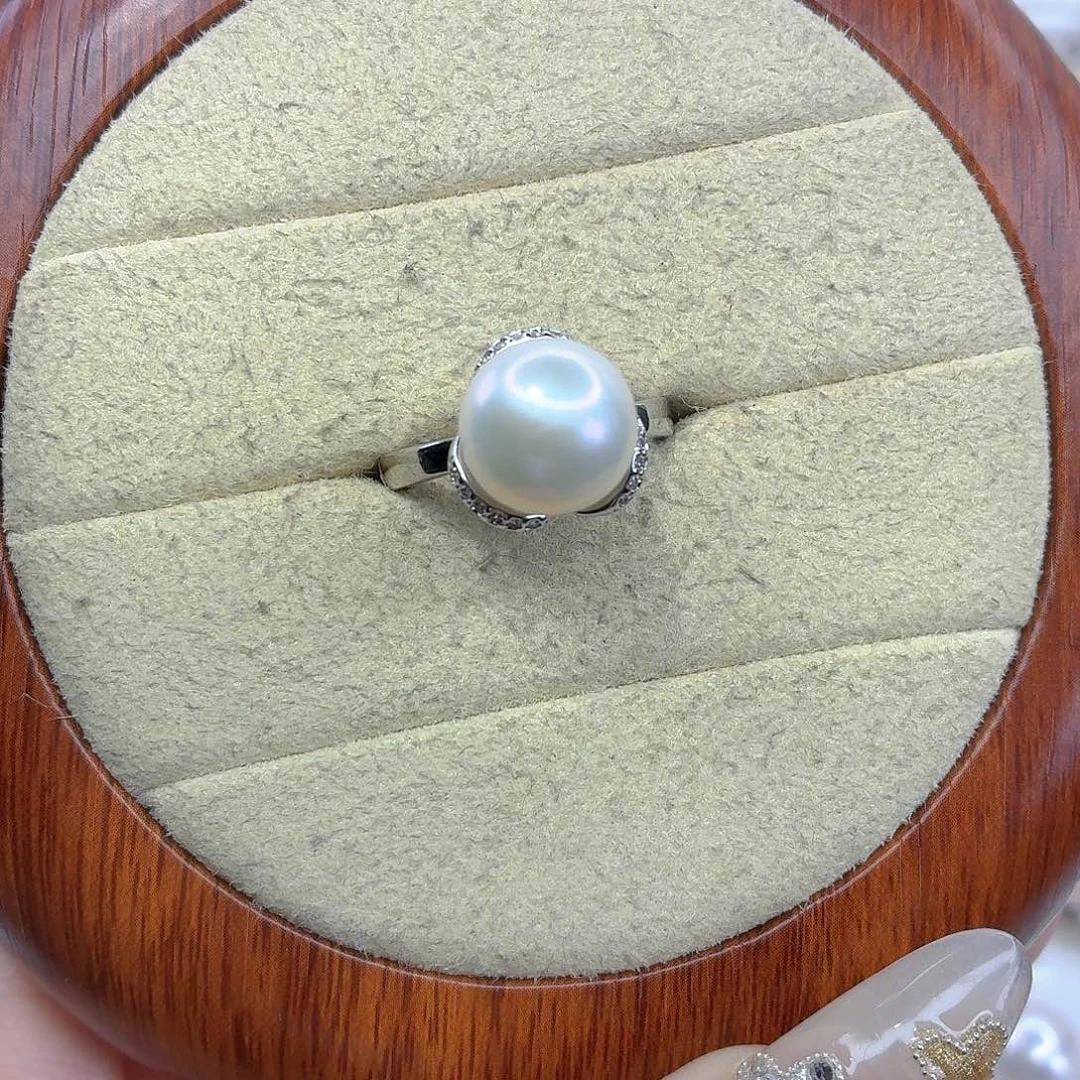戒指淡水珍珠合金F