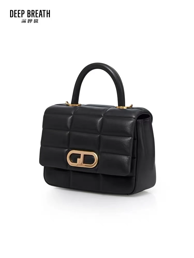 DEEP BREATH GIRDEAR新款女包轻奢时尚巧克力手提单肩斜挎包228