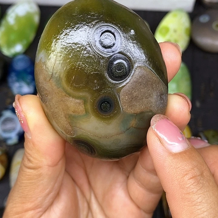手把件水晶底奇石饰品