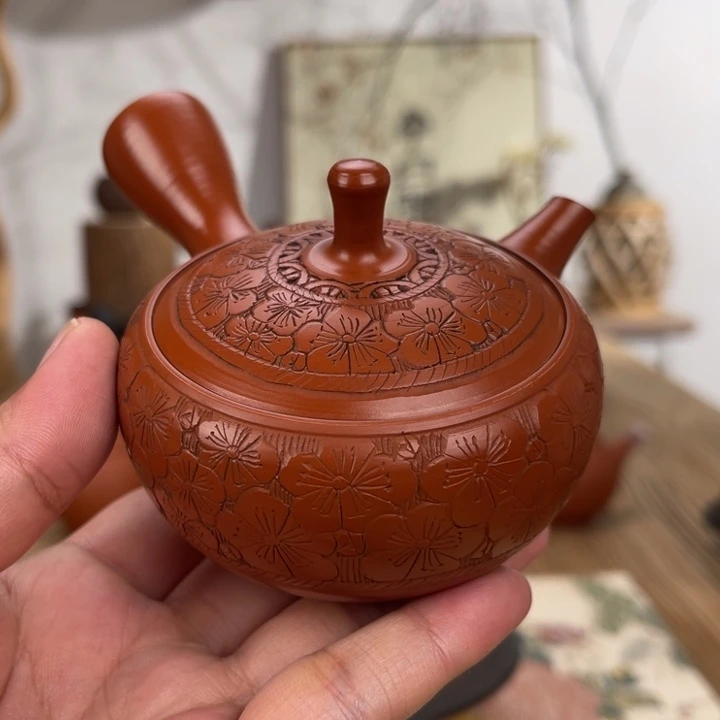 常滑玉龍手作茶壶