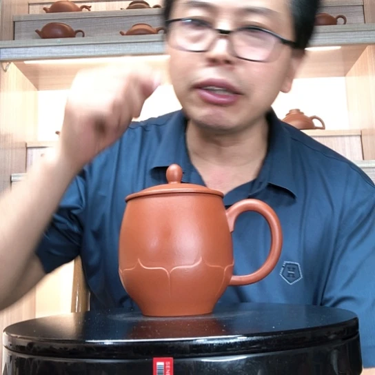 茶杯朱泥微瑕龙蛋容量400