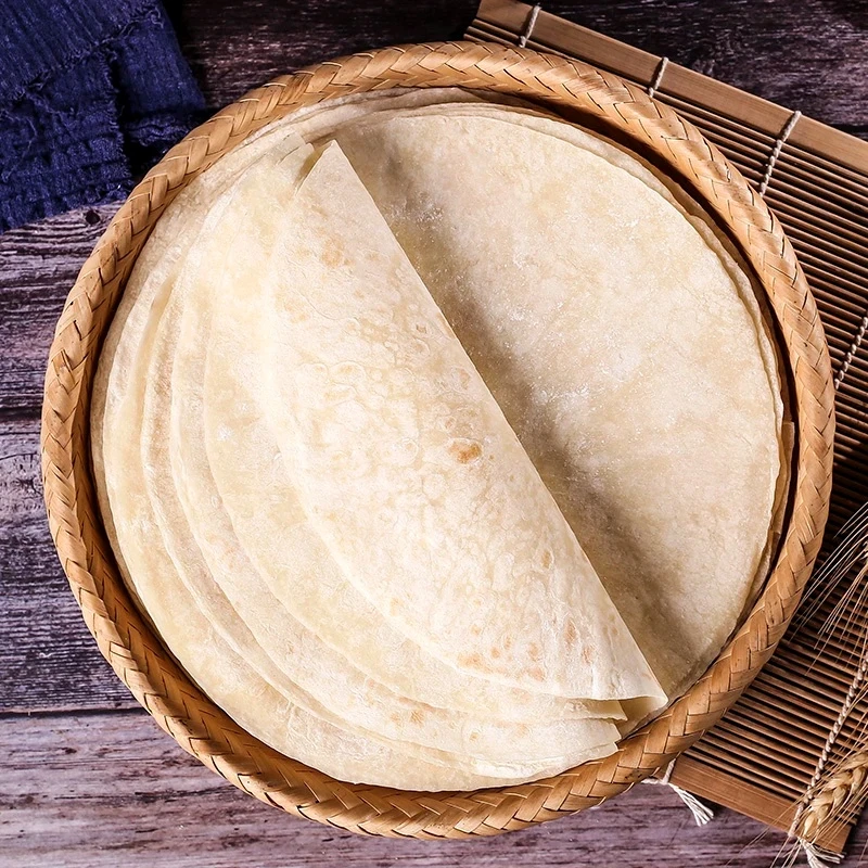 正宗河南春饼手工制作山药面饼特产烙馍卷菜速食早餐面皮薄馍卷菜