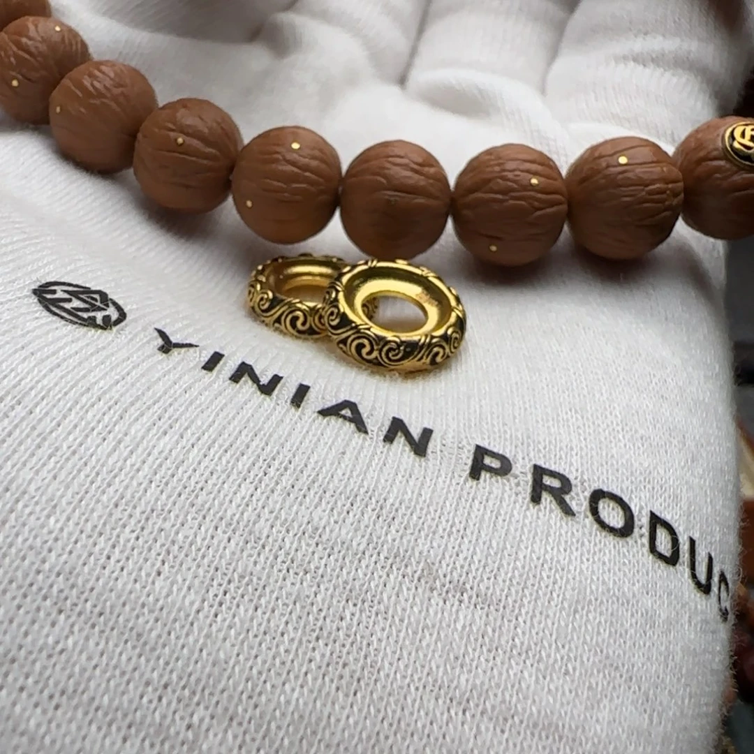 呐***喳猴头核桃吊坠星辰三层隔片卡环